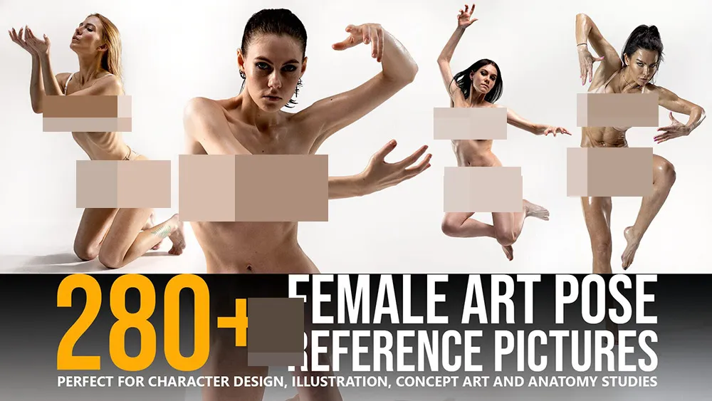 280张女性各种艺术姿势造型高清参考图合集