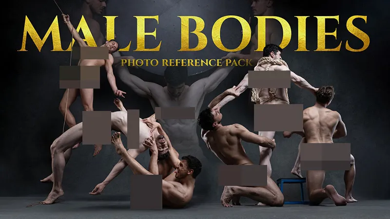 163张男性艺术姿势造型高清参考图合集