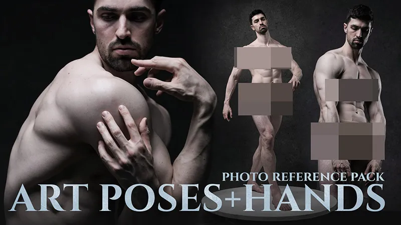 881张男性手部手势手臂姿势造型艺术高清参考图合集