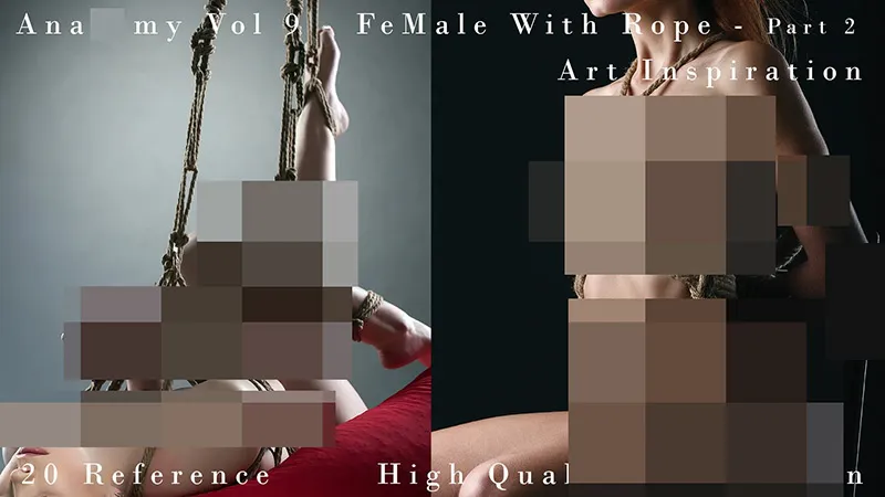 20张绳子捆绑艺术姿势造型高清参考图合集