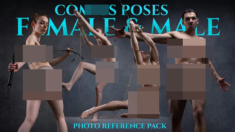 620张漫画人物动作姿势造型高清参考图合集