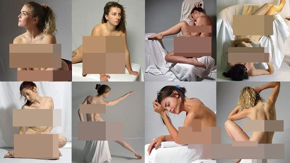 17组1000+高清人体艺术姿势造型参考图合集