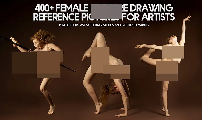 400张女性运动舞蹈战斗等造型艺术参考高清照片合集