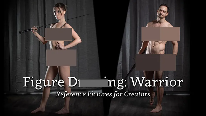 700组男性女性肖像战斗打斗动作姿势造型高清参考图片合集