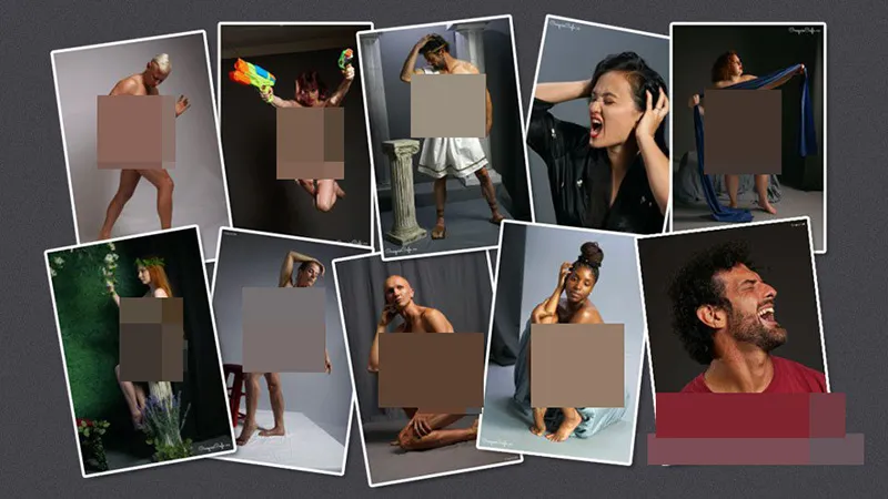 1700张艺术模特姿势造型高清参考图合集