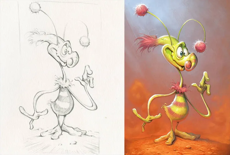 PS铅笔素描人物插画视频教程 Premium Turn a Pencil Sketch Into a Colorful and Dynamic Character Illustration