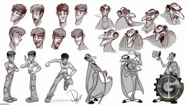 男性卡通角色绘画视频教程 ToonboxStudio Draw Slim Male Characters