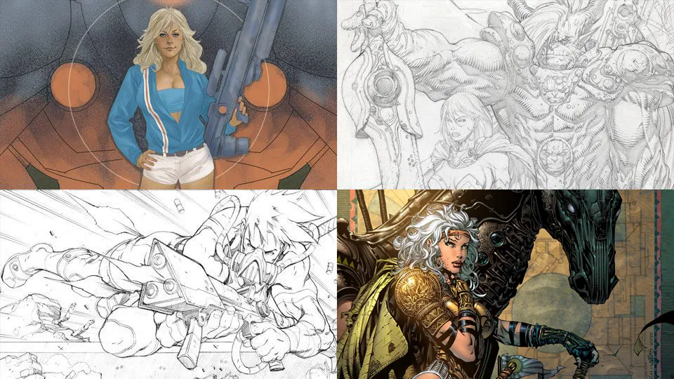 漫画插画手绘艺术视频教程合辑 Gnomon Training Comic Book Illustration Collection