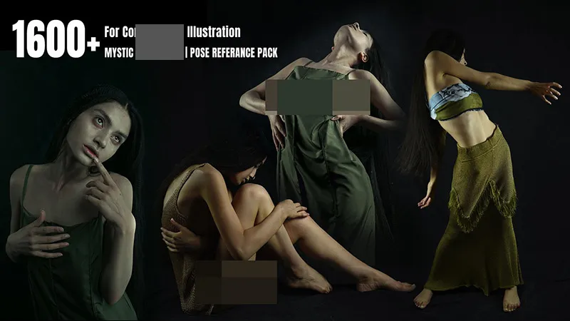 1600组丰富灵感女性姿势造型高清参考图片合集