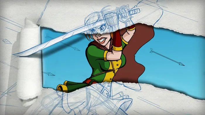 PS游戏角色动态动作设计视频教程 Sketching Dynamic Action Poses in Photoshop