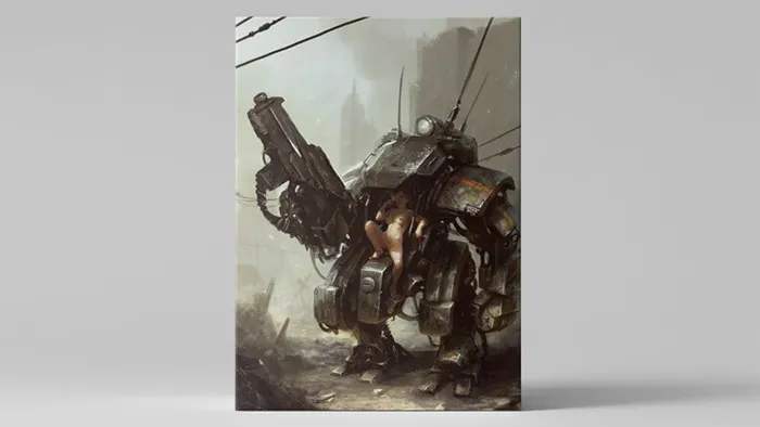 Photoshop战争机器科幻艺术插画绘制视频教程 The Art of Daarken Break From War