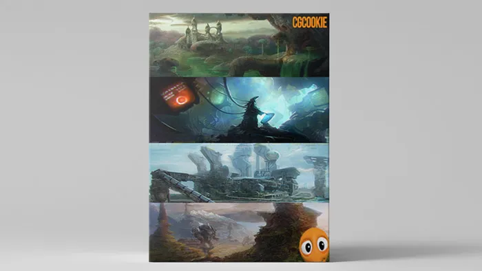 Photoshop风景艺术绘画训练视频教程 ConceptCookie Landscapes Course