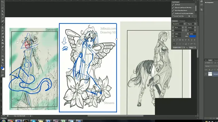 PS幻想艺术绘画训练视频教程 3DBuzz Drawing 103 Fantasy Art