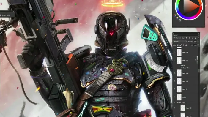 Photoshop赏金猎人概念艺术设计视频教程 Stan Winston School Creature Design Photoshop Character Rendering