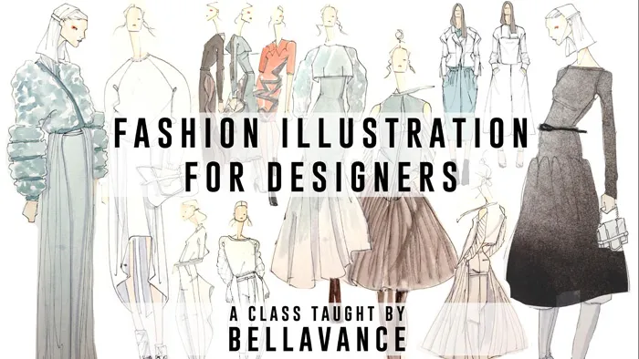 时尚时装概念绘画设计视频教程 The First Steps of Fashion Design From Concept to Illustration