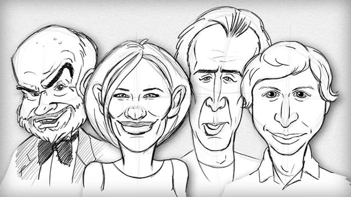 Photoshop捕捉漫画绘制本质视频教程 Capturing the Essence of Caricatures