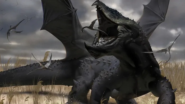 PS魔幻巨龙数字绘画训练视频教程 Gumroad Illustration Tutorial MTG Dragon Snacks by Yohann Schepacz