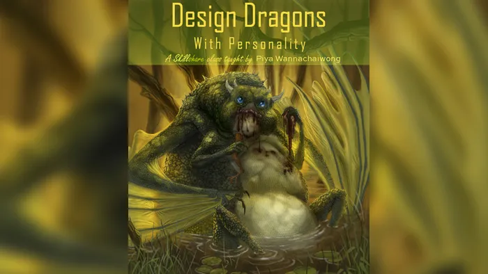 龙怪绘画艺术设计训练视频教程 Design Dragons with Personality