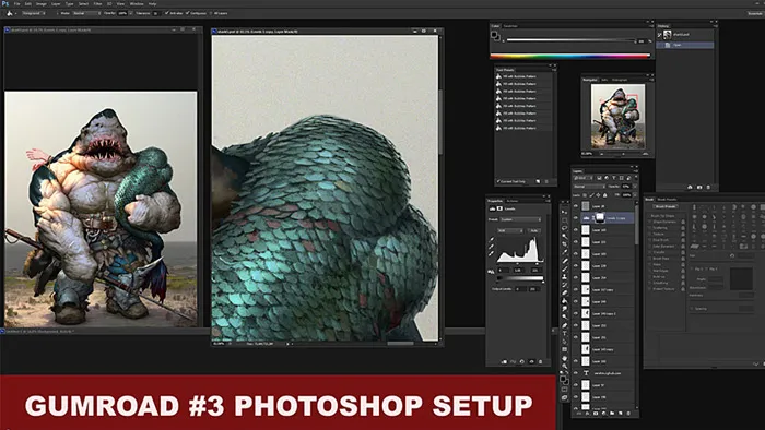 Photoshop数字绘画设置快捷技巧视频教程 Gumroad Introduction to Photoshop setup by Maxim Verehin