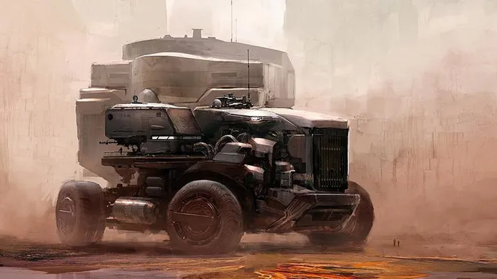 科幻概念车辆手绘艺术训练视频教程 Gumroad Scifi Vehicle Illustration by Jan Urschel