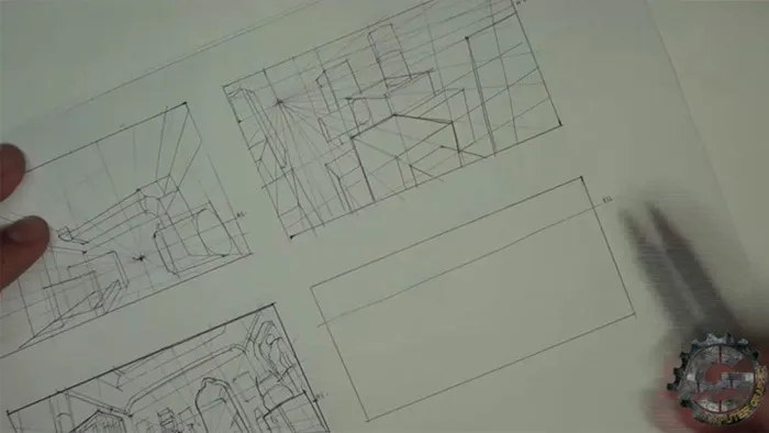 环境空间草图绘制训练视频教程 Gumroad Foundation Patreon Term 4 Sketching