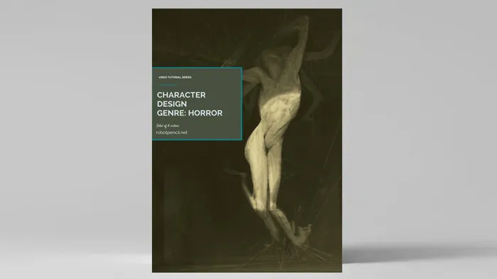 恐怖影视游戏怪物角色概念设计绘画训练视频教程 GUMROAD CHARACTER DESIGN HORROR GENRE BY ANTHONY JONES