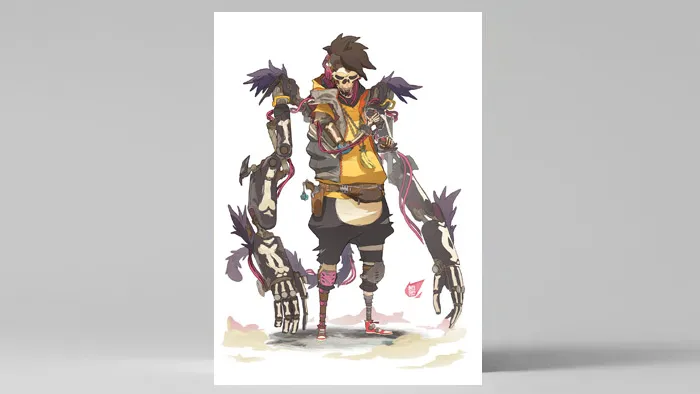 科幻骷髅展示手绘艺术实例训练视频教程