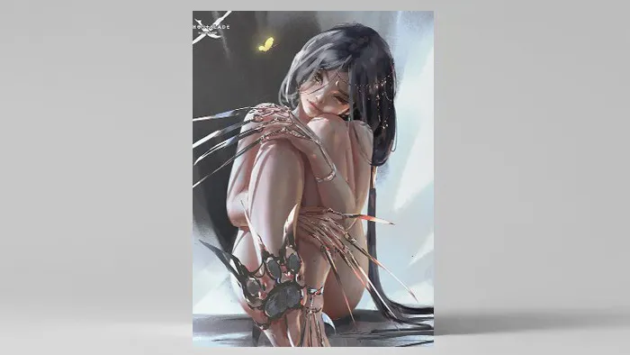 恶魔美女之刃数字绘画视频教程