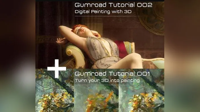 概念名画中2D与3D转换绘画大师级视频教程