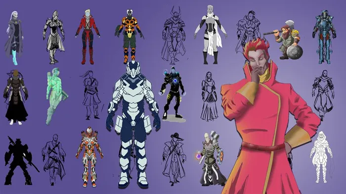 角色概念艺术设计入门训练视频教程