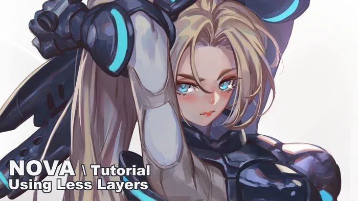 卡通女战士水彩风格数字绘画实例训练视频教程 thejettyjetshow – NOVA MAY Champion Reward Pack