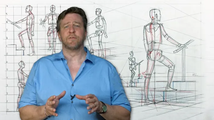 人体立体素描高清视频教程 Perspective 17: Drawing the Figure in Perspective with Erik Olson