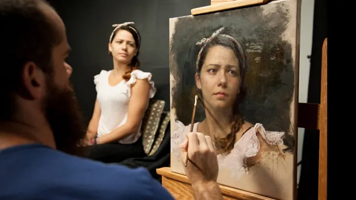 人物肖像水彩画传统艺术绘画实例训练视频教程 Secrets of Portrait Painting with Cesar Santos