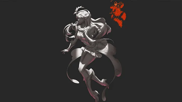 精美女性角色光影照明数字绘画技术训练视频教程