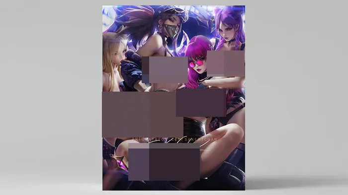 sakimichan KDA女团阿狸&卡莎性感美女速绘数字绘画教学视频教程