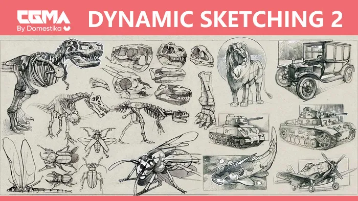 概念草图素描绘画大师级训练视频教程 DYNAMIC SKETCHING 2