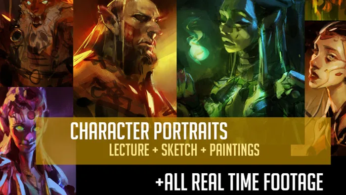 Ahmed Aldoori写实概念艺术游戏角色设计数字绘画大师班教程