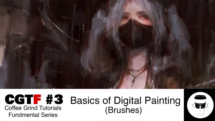 华籍画师超精彩画笔数字绘画女性角色教程 CGTF #3: Basics of Digital Painting (Brushes)