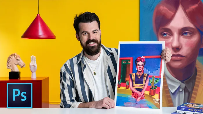 PS笔触鲜明色彩人物肖像数字绘画教程 Pictorial Portraits Using Digital Techniques