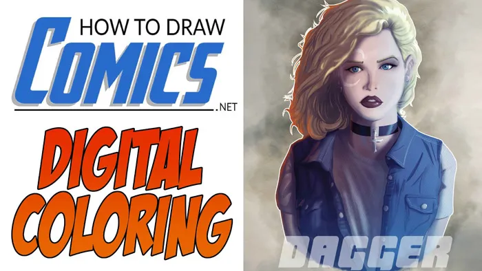 漫画数字绘画着色上色技术训练教程 How To Color Comics – Digital Techniques