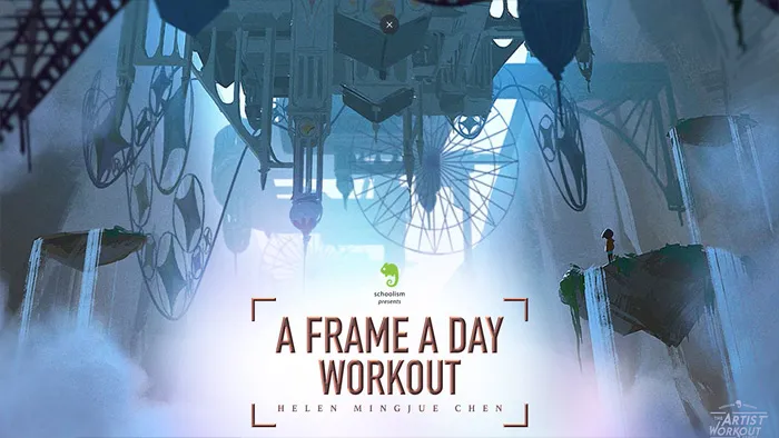 电影概念艺术分解设计色彩光线构图技术视频教程 A Frame A Day Workout with Helen Mingjue Chen