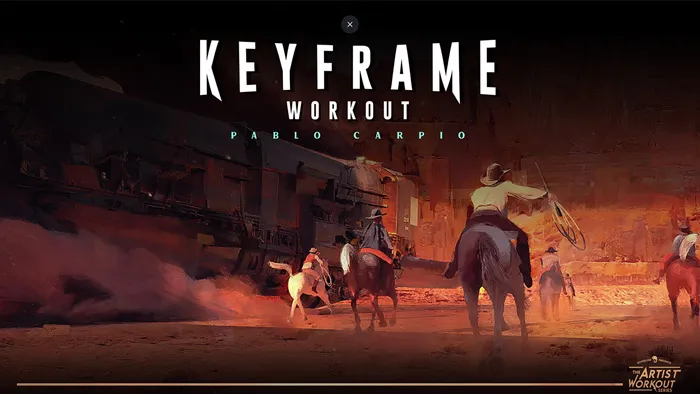 Pablo Carpio概念艺术插画场景大师级视频教程 Keyframe Workout with Pablo Carpio