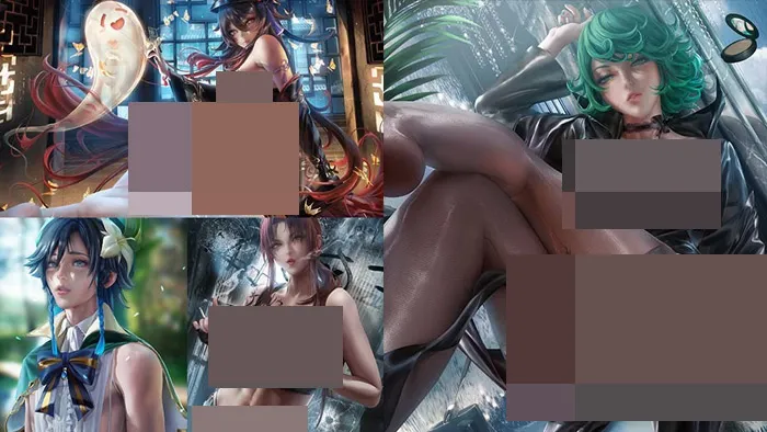 Sakimichan画师同人角色手绘实例教程第145季