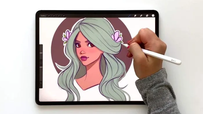 卡通动画美丽女性角色数字绘画教程