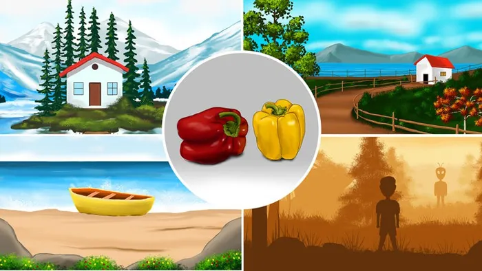 Autodesk Sketchbook8合1植被卡通概念场景数字绘画教程 Learn Digital Painting from Scratch: Autodesk Sketchbook