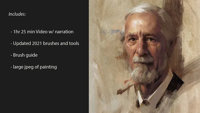 Jarod Erwin数字人像绘画技术实例训练视频教程第二季 中文字幕 Schmid Portrait Techniques In Digital By Jarod Erwin