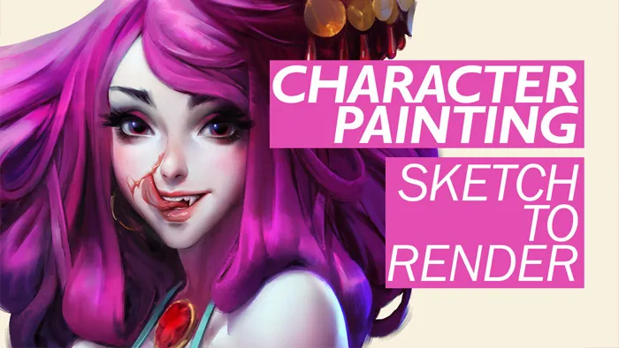 吉普赛吸血鬼角色数字绘画完整实例训练视频教程 Gypsy Vampire – Character Rendering