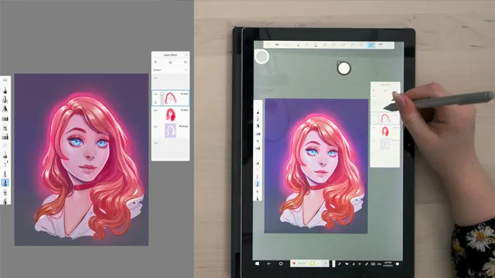 卡通女性漫画角色绘制过程数字绘画视频教程 Digital Character Illustration: Transform a Photo Into a Stylized Portrait
