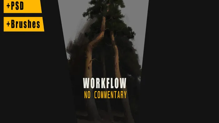 自然树木完整数字绘画训练视频教程