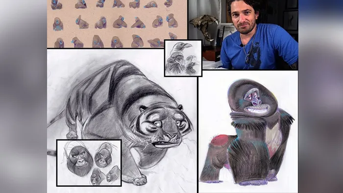 艾美奖大师动物设计传统绘画艺术视频教程 Animal Character Design with David Colman